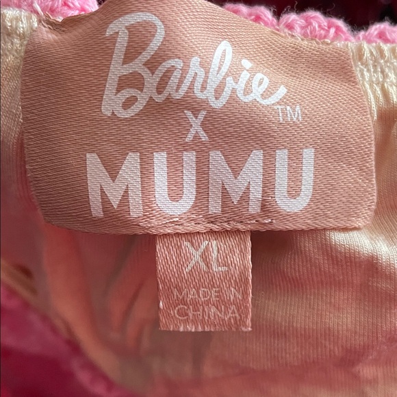RARE! Show Me Your Mumu + Barbie TM Happy Halter Mini Dress size XL - Picture 2 of 5